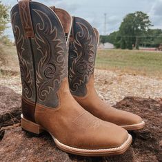 The Arena, Western Boot, Western Boots, Full Grain Leather, Embroidery, Collage, Boots, Pins