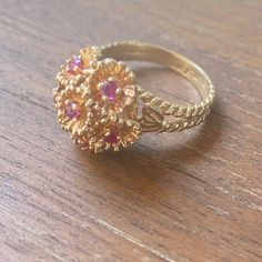 14k Yellow Gold Ruby Gemstone 6.8gm Size 7.5 Resize available under request Thank you for visiting our shop! Follow us on Instagram https://www.instagram.com/dmkjewelry_/ 𝑫𝑴𝑲 𝑱𝒆𝒘𝒆𝒍𝒓𝒚 Gold Cluster Ruby Ring, Hallmarked, Victorian Gold Ruby Ring With Multi-stone, Victorian Multi-stone Ruby Ring In Gold, Vintage 14k Gold Multi-stone Ruby Ring, Antique 14k Gold Ruby Ring With Multi-stone, Ruby Ring Vintage, July Birthstone Ring, July Birthstone, Ruby Gemstone