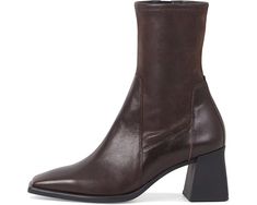 Women's Vagabond Shoemakers Hedda Leather Short Stretch Bootie | Zappos.com Square Toe Boots For Office In Fall, Square Toe Office Boots For Fall, Office Square Toe Fall Boots, Modern Mid-calf Boots In Medium Width For Fall, Modern Brown Heeled Boots For Work, Trendy Mid-calf Boots For Workwear, Fall Office Square Toe Boots, Casual Square Toe Heeled Boots For Fall, Square Toe Brown Mid-calf Boots For Work