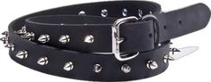 Adjustable Black Belts With Rivets, Edgy Adjustable Belts With Rivets, Edgy Adjustable Belt With Rivets, Black Leather Belts With Rivets, Black Leather Belt With Rivets, Black Punk Belt With Rivets, Adjustable Black Belts With Studs, Adjustable Black Belt With Studs, Black Leather Belt With Edgy Style