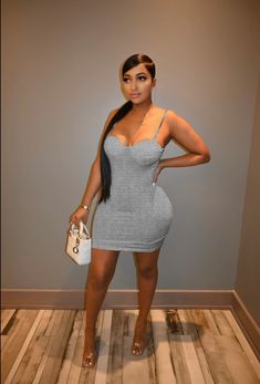 Gray Spaghetti Straps High Waist Bodycon Dress Casual Bodycon Mini Dress With Straps, Casual Spaghetti Strap Bodycon Dress, Gray Bodycon Dress For Summer, Casual Spaghetti Strap Bodycon Dress For Club, Dresses Bodycon, Sleeveless Dress Summer, Dresses By Length, Dresses Summer, Bodycon Dresses