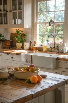 When you're selecting the perfect faucet for your farmhouse kitchen, it's not just about function—it's about complementing the exposed beams, wooden cabinets, #farmhouse #kitchen #ideas Cottage Kitchen Faucet, Vintage Cottage Kitchens Farmhouse Style, Traditional Cottage Kitchen, Refillery Store, Country Living Aesthetic, Colorful Farmhouse Decor, Simple Farmhouse Kitchen, Farmhouse Kitchen Rustic, Countryside Kitchen