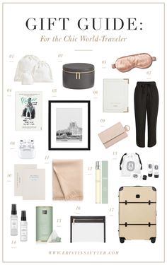 gift guide for the chic world - traveler