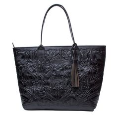 Hand Tooled Tote/Tooled Leather Bag/Hand Carved Purse/Tooled Black Leather/Black Leather Tote/Weeken Black Hand Tooled Tote Bag, Black Hand Tooled Bags For Everyday Use, Black Hand Tooled Tote Shoulder Bag, Mexican Bag, Tool Tote, Tooled Leather Bag, Everyday Purse, Black Leather Tote, Hand Tooled Leather