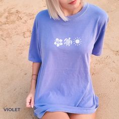 Coconut Girl Shirt Sea Turtle Shirt Hibiscus Shirt Ocean Inspired Style Ocean Animal Shirt Salty Granola Girl Comfort Colors Plus Size - Etsy Purple Short Sleeve Shirt For Vacation, Purple Short Sleeve Beach Top, Purple Short Sleeve Vacation Tops, Purple Short Sleeve Top For Vacation, Hawaiian Cotton Tops With Screen Print, Cute Cotton Beach Shirt, Cotton Hawaiian Shirt With Crew Neck, Hawaiian Cotton Shirt With Crew Neck, Summer Printed Purple Tops