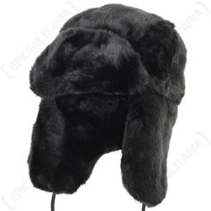 Black Faux Fur Ushanka Black Faux Fur Ushanka. These brand new winter ushankas are made from a thick jet black faux fur which is ideal for keeping you warm during those colder months. Each hat has large ear flaps which can be fastened securely under the chin if required. The ushankas are fully lined on the inside with black polyester. Black ushanka hats perfect for winter. We provide a fast and friendly service with quick dispatch and shipping. Please don't hesitate to contact us if you have any questions. For more WW2, Modern Military and Surplus products visit our EBay shop at Epic Outdoor. Please add us to your favourite seller list, we are always adding new & interesting products to our range.   PAYMENT – Paypal is ideal and we also accept postal orders.    POSTAGE - We will post anywh Black Hats With Plush Lining For Cold Weather, Black Hat With Faux Fur Lining And Ear Flaps, Black Hats With Plush Lining And Ear Flaps, Black Hats With Faux Fur Lining For Cold Weather, Winter Black Sheepskin Hats, Black Faux Fur Hat With Faux Fur Trim, Black Ushanka, Dr Accessories, Russian Winter Hat