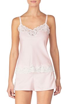 Slink into the lustrous satin of these lace-trimmed short PJs before falling fast asleep. Style Name:Lauren Ralph Lauren Lace Trim Short Pajamas. Style Number: 5810041. Available in stores. Spring Satin Sleepwear With Lace Trim, Satin Daywear Camisole, Satin Lace Trim Camisole For Daywear, Satin Camisole With Lace Trim For Daywear, Satin Camisole With Lace Trim In Coquette Style, Summer Satin Bottoms With Lace Trim, Spring Satin Camisole For Pajama Party, Satin Camisole With Lace Trim For Night, Night Satin Camisole With Lace Trim