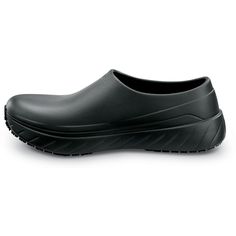 Molded EVA upper. Removable cushion PU footbed. EVA cushion midsole. SR Max MaxTRAX patented slip resistant rubber outsole pads. Waterproof. 100% nonmetallic. Soft toe. No safety toe cap. Waterproof Functional Clogs For Sports, Functional Waterproof Closed Toe Clogs, Ergonomic Waterproof Clogs With Round Toe, Ergonomic Waterproof Slip-on Clogs, Black Slip-resistant Functional Clogs, Functional Slip-resistant Clogs For Outdoor, Functional Fade-resistant Outdoor Clogs, Black Waterproof Clogs For Outdoor, Black Slip-resistant Sports Clogs