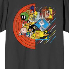 Go for a cool, casual look in this men's Looney Toons Characters tee. Go for a cool, casual look in this men's Looney Toons Characters tee.Click on this MEN'S GUIDE to find the perfect fit and more! Crewneck Short sleevesFABRIC & CARE Cotton Machine wash Imported Size: XL. Color: Black. Gender: male. Age Group: adult. Pattern: Graphic. Material: Cotton Blend. Affordable Casual Cartoon Print T-shirt, Retro Black T-shirt With Cartoon Print, Cheap Character T-shirt With Cartoon Print, Character Crew Neck T-shirt With Cartoon Print, Loony Tunes Shirt, Looney Tunes T-shirt, This Man, Fabric Care, Casual Looks