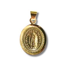 our lady of guadalupe medal 14k yellow gold Gold Virgin Mary Necklace, Mary Necklace, Virgin Mary Necklace, Our Lady Of Guadalupe, Lady Of Guadalupe, Mexican Culture, Gold Medal, Our Lady, Virgin Mary