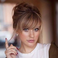 Sanggul Modern, Brunette Ombre, Hair 2018, Hair Today, Great Hair, Hair Dos, Gorgeous Hair, Hair Day, Hairstyles With Bangs