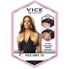 Sensationnel Vice Synthetic HD Lace Wig - VICE UNIT 10 COLOR SHOWN ON MODEL : LT27/1MATERIAL : SyntheticTYPE : Lace Front WigLENGTH : 26"HEAT SAFE : YesDESCRIPTION : 5" Deep Hand-Tied Parting Pre-plucked Hairline Natural Baby Hair HD Lace Ear to Ear Heat Safe Up To 350~400F Premium Synthetic Fiber Hair Vice Unit 10, Hd Lace Frontal, Remy Hair Weave, Hair Lotion, Synthetic Lace Wigs, Beautiful Wigs, 360 Lace Wig, Human Braiding Hair, Hair Replacement