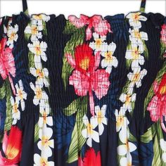 Always designed in Hawaii at Lavahut! Orchid Play Blue Maxi Hawaiian Dress  #madeinhawaii #islandstyle #hawaiian #modernhawaiianshirts #alohashirt #hawaiianvibes #lavahut #hawaiianclothing #hawaiianshirts Tropical Hibiscus Print Sundress For The Beach, Tropical Hibiscus Print Sundress For Beach, Fitted Floral Print Maxi Dress For Vacation, Hawaiian Floral Print Vacation Dress, Hawaiian Maxi Dress With Tropical Print For Beach Season, Fitted Hawaiian Beach Dresses, Fitted Hawaiian Maxi Dress For Beach, Hawaiian Beach Sundress With Tropical Print, Hawaiian Sundress With Tropical Print For Beach