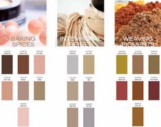 the color scheme for baking spices