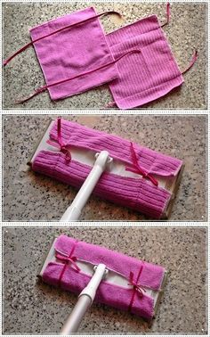 the instructions for how to make a knitted umbrella