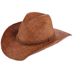 Woven Organic Raffia Cowboy Hat - DPC Outdoor Hats Cowboy Hat Scala Hats MR199 Brown S/M Summer Cowboy Hat, Summer Cowboy, Brown Hats, Outdoor Hats, Timeless Classic Style, Stitching Leather, Wearing Clothes, Cowboy Hat, Good Old