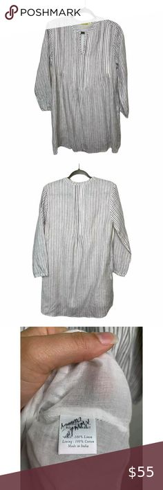 Roller Rabbit Linen Dress Striped Black White XS Style Shirt Dress, Rabbit Colors, Roller Rabbit, Style Shirt, Linen Dress, Dress Brands, Striped Dress, Black White