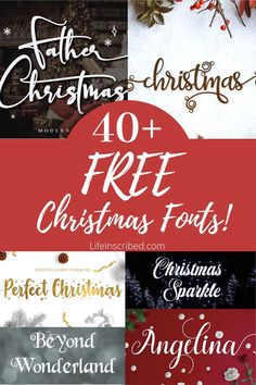 ChristmasFonts Winter Font, Handwritten Christmas, Font Love, Font Brush