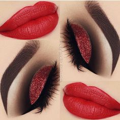 Riding Hood Makeup, Red Riding Hood Makeup, Maquillage Kylie Jenner, 2023 Makeup, Smink Inspiration, Red Makeup, Glamorous Nails, Makijaż Smokey Eye, Eye Makeup Designs