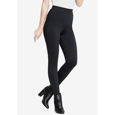 So soft and warm, these leggings are a cold-weather must-have. Pair these comfy fleece-lined leggings with an oversized shirt or tunic for an easy-going outfit. Ribbed elasticized waist sits at natural waist. Going Outfit, Lined Leggings, Easy Going, Slim Legs, Oversized Shirt, Cold Weather, Fitness Fashion, Drive, Leggings