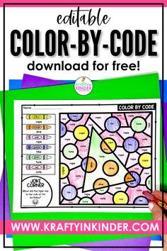 Engage your students with these free editable Color by Code worksheets! Perfect for spelling words, sight words, or any custom word list, these activities save you time and provide fun, independent practice for students. Simply type your words, and watch them auto-fill into the worksheet. Ideal for centers, homework, or early finishers. Download your free sample today and try these versatile activities in your classroom!