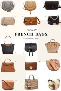 French Tote Bag, French Handbags, Best Crossbody Bags, Stylish Purse, Crossbody Bags For Travel, Girls Handbags, Cheap Bags, Chic Bags