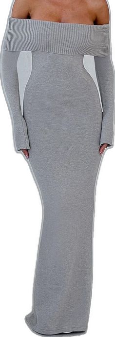 Cozy Fitted Long Sleeve Sweater Dress, Cozy Long Fitted Dress, Fitted Solid Sweater Dress, Cozy Sweater Dress In Solid Color, Fitted Long Sleeve Soft Knit Sweater Dress, Stretch Long Sweater Dress, Non-stretch Long Sweater Dress, Cozy Stretch Sweater Dress, Maxi Length Sweater Dress For Fall