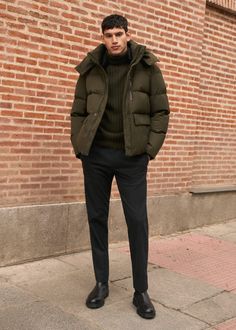 Anoraque quispo penas capuz - Homem | Mango Man Portugal Mens Business Casual, Mango Man, Business Casual Men, Winter Is Coming, Business Casual Outfits, Down Jacket, Business Casual, New Look