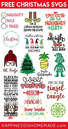 the christmas svg bundle is available for free