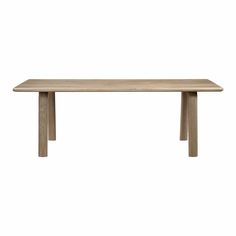 a wooden table on a white background with no one around it or the table top