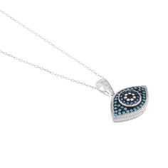 This beautiful pendant features a stunning combination of synthetic turquoise and blue nano crystals, creating an eye-catching evil eye design. The center is adorned with a sparkling cubic zirconia, adding an extra touch of elegance to the piece. It comes on an 18" chain, making it the perfect addition to any outfit. Whether you're looking for a statement piece for a night out or a unique accessory for everyday wear, this pendant is sure to impress. Luxury Cubic Zirconia Evil Eye Jewelry, Evil Eye Design, Chain Making, Evil Eye Necklace, Eye Design, Eye Necklace, Accessories Unique, Evil Eye, Cubic Zirconia