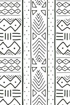 three different lines that have been drawn in black and white, each with an interesting design