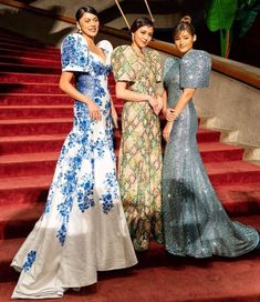 Modern Filipiniana Gown Prom, Filipino Dress, Modern Filipiniana Gown, Dress Grad, Philippines Fashion, Modern Filipiniana, Filipino Fashion