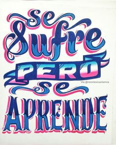 a poster with the words suffire pero e aprrende on it