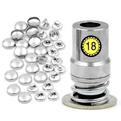 PRICES MAY VARY. 🌳【Size and Quantity】#18(φ10.5mm/0.41in), 200pcs Round Fabric Cover Buttons + 200pcs Aluminum Back Bottom 🌳【Strong and Durable】Made of high quality metal, high hardness. It is a necessary clothing accessory for sewing craft. 🌳【Simple Installation and Operation】Enjoy the fun of DIY. The finished buttons are personalized, beautiful and decorative. 🌳【Main Function】This mold is a common button mold for cover fabrics, such as thicker fabrics available thickening mold (such as cash Round Bread, Button Maker, Bread Shaping, Diy Buttons, Fabric Covered Button, Sewing Notions, Amazon Art, Sewing Stores, Fabric Covered