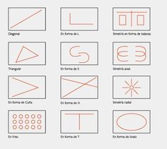 different types of shapes and lines in spanish