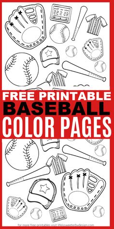 the free printable baseball color pages for kids is perfect to use in their classroom