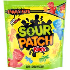 a bag of sour patch kids gummy candies