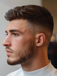 Men Short Hair Fade, Crew Cut Haircut, Young Men Haircuts, Mid Fade Haircut, Men Fade Haircut Short, Short Fade Haircut