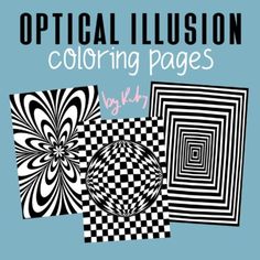 optical illusion coloring pages vol 1