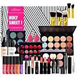 About this item 💋【PERFECT MAKEUP KIT】: This makeup kit will take you into the wonderful world of beauty. Complete girl/teen makeup, perfect gift set for holiday and Christmas gift idea for teen girls, gift for mom, gift for kids, gift for females. 💋【All-IN-ONE COMESTIC BAG 】: Combo bundle of all NEW Beauty Tools and Accessories. Contains multi-color matt eye shadow and glitter eye shadow, lip gloss, eyebrow cream, makeup pen, concealer, eye cream, etc., to meet your daily makeup needs. Makeup Artist Kit Essentials, Concealer Eyeliner, Travel Makeup Kit, Makeup Starter Kit, Party Make-up