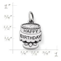 View Larger Image of Tiny Birthday Cake Charm Silver Charm Necklaces For Birthday And Mother's Day, Personalized Sterling Silver Charm Necklace For Birthday, Nickel-free Adjustable Birthday Charms, Nickel-free Adjustable Charms For Birthday, Birthday Silver Charm Necklace, Silver Birthday Charms With Birthstone, Silver Birthday Birthstone Charms, Silver Birthstone Charms For Birthday, Silver Hallmarked Jewelry For Birthday