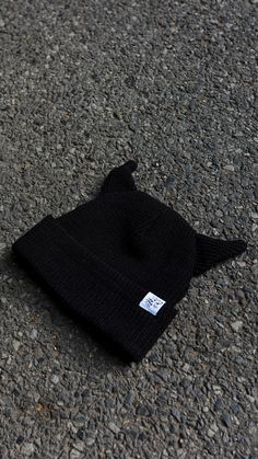 The horniest beanie you'll ever wear. The devil is in the details. Super warm and thick crocheted black beanie. Made with 100% high quality acrylic. Topped off with our signature logo cuff tag sewn in on the fold. Knitted Hats For Streetwear, Casual Cat Ears Beanie For Winter, Winter Acrylic Hat For Streetwear, Acrylic Winter Hat For Streetwear, Casual Black Acrylic Beanie, Acrylic Beanie For Streetwear, Cotton Knitted Hats For Streetwear, Knitted Cotton Hats For Streetwear, Black Knitted Hat For Streetwear