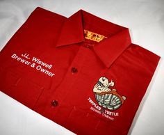 These are the very popular Red Kap Shop Shirts! These work shirts are embroidered, not a heat transfer! You can count on your logo and name looking very nice wash after wash! These shirts are available in short and long sleeves. Features: -4.25 oz., 65/35 polyester/cotton TouchTex™ poplin -Soil-release and wickable finish -Two button-through pockets -Left pocket has a pencil stall -Long sizes available (message me for details) -6 Color Choices -4 Font choices -The biz name will be embroidered on Red Kap, Mechanic Shirts, Work Shirt, Cotton Logo, Work Shirts, Embroidered Shirt, Business Logo, Logo Embroidered, Shirt Shop