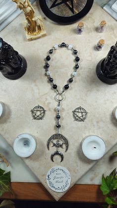 Handmade by Jennifer Nicole. This elegant piece is hand crafted with obsidian, hematite and crackle pattern glass beads. Prayer Bracelet, Norse Runes, Bold Accessories, Viking Style, Norse Vikings, Pattern Glass, Viking Jewelry, Prayer Beads, Glass Beads