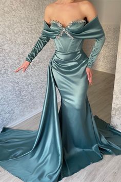 Long Sleeve Mermaid Prom Dress, Prom Dress With Train, Stylish Gown, Prom Dresses Long Mermaid, Mermaid Prom Dress, فستان سهرة, Prom Dresses Long With Sleeves, Mermaid Prom Dresses, Mermaid Dresses