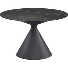 an image of a table that is black and has gold lines on the top, with a white background