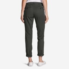 Women's Stretch Legend Wash Pants - Boyfriend | Eddie Bauer Eddie Bauer, Spandex Fabric, Cotton Spandex, Color Options, Pants, Women Shopping, How To Wear, Color, Trousers