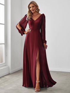 This Dress is fashionable for every occasion. the dress is made-to-order by professional tailors. You can choose from 50 colors, Regular sizes 2 to 16 and plus sizes 14w to 26W. Custom size is also available. Open Lantern, Navy Blue Bridesmaids, Navy Blue Bridesmaid Dresses, Womens Prom Dresses, Burgundy Bridesmaid Dresses, Ever Pretty, Evening Dress Fashion, Blue Bridesmaid Dresses, Long Sleeve Wedding