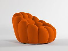 Bubble Pivoting Armchair Orange 2D - Italian Luxury Interiors Orange Armchair, Circle Chair, Artistic Room, Bubble Chair, Orange Chair, Roche Bobois, Dream Furniture, Living Room Sofa Design, The Bubble